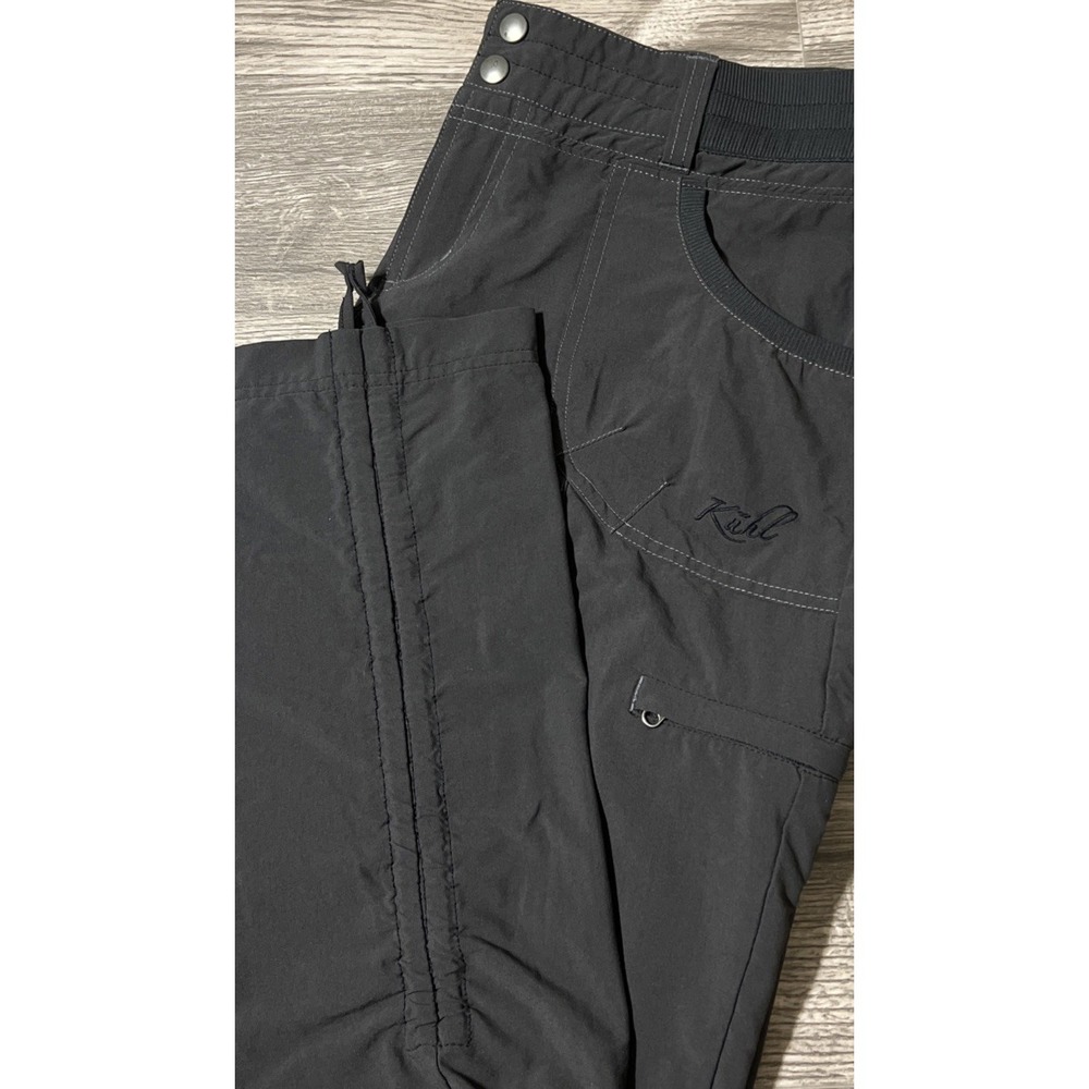 Kuhl Women's Durango Performance Style Cargo Pocket Black Pants Size 12 (34x32)